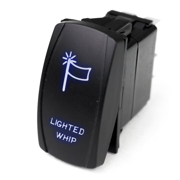 Race Sport Led Rocker Switch W/ Blue Led Radiance (Lighted Whip) RSLJ61B - main